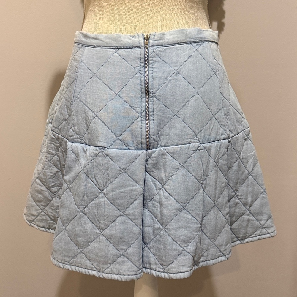 NWT Stellah Faux Pearl Quilted Mini Skirt - Picture 4 of 8